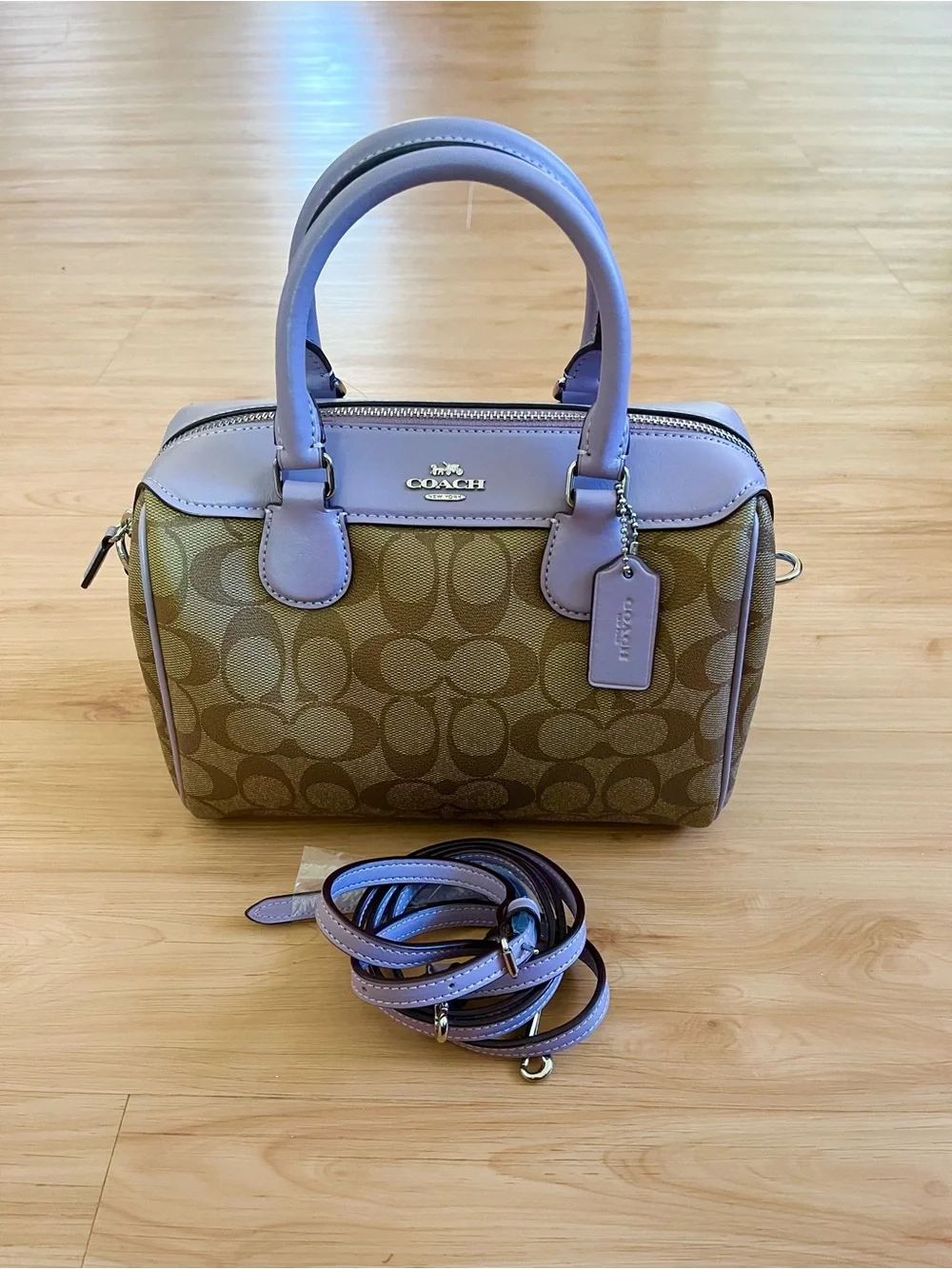 Coach Signature Mini Bennett Khaki Jasmine#F32203
